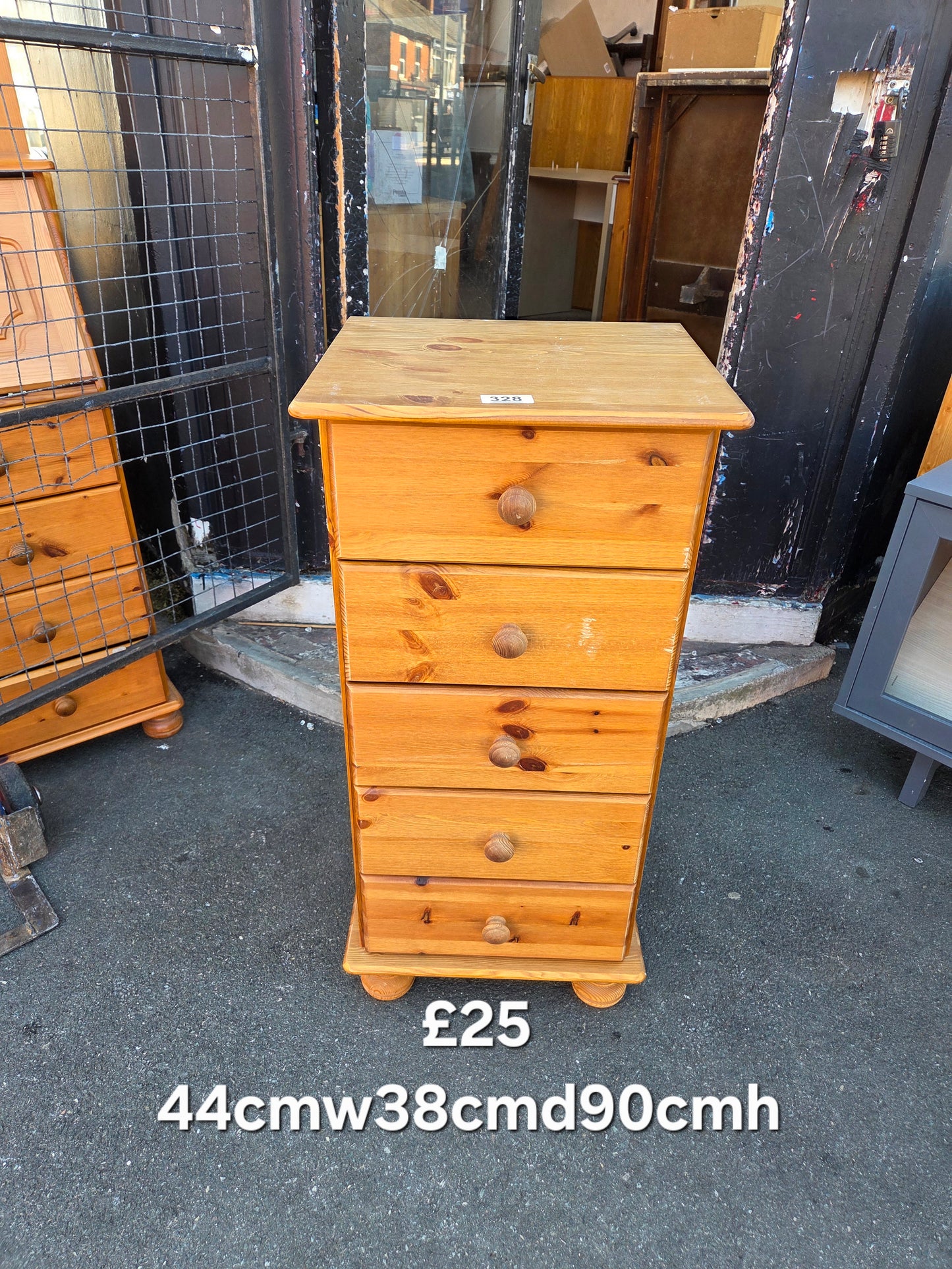 Pine tall boy 🌟 Free delivery in Leicester 🌟