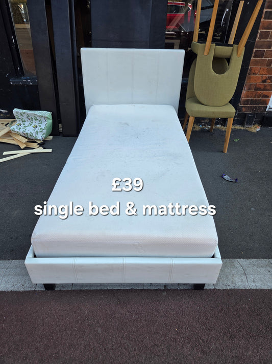 Single bed and mattress 🌟 Free delivery in Leicester 🌟