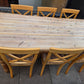 Large Wooden Dining Table and 6 Chairs 🌟 Free delivery in Leicester 🌟