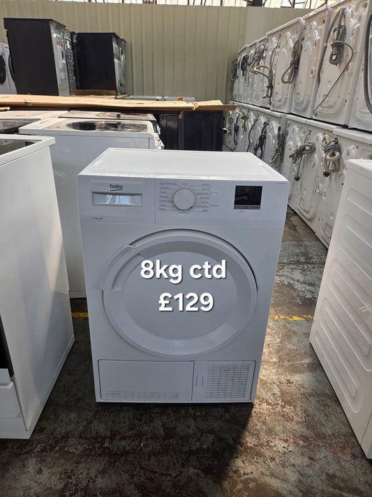 Beko 8kg condenser tumble dryer 🌟 Free Delivery 🌟 120 Days Warranty 🌟