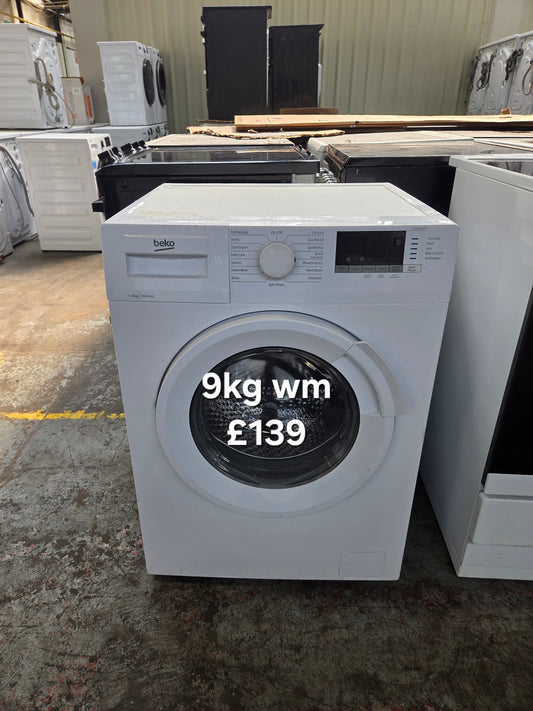 Beko 9kg washing machine 🌟 Free Delivery 🌟 120 Days Warranty 🌟