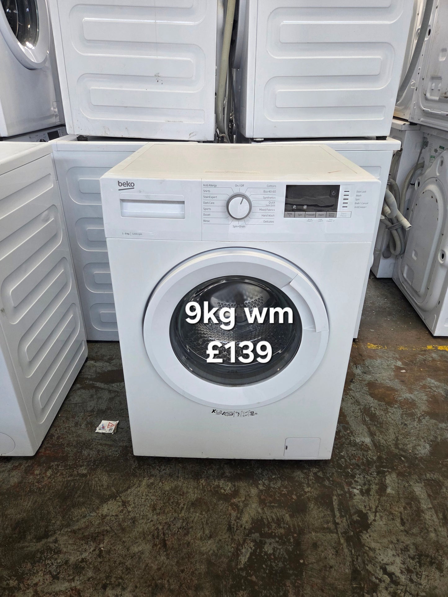 Beko 9kg washing machine 🌟 Free Delivery 🌟 120 Days Warranty 🌟