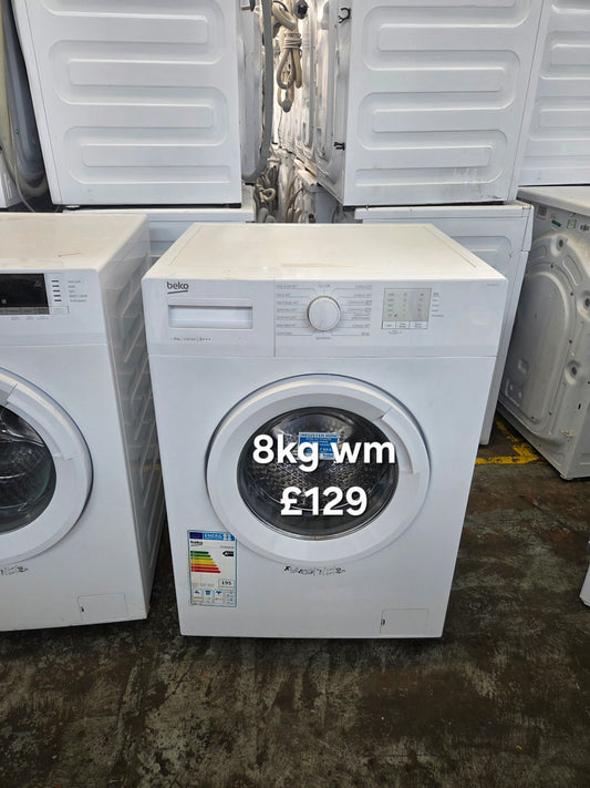 Beko 8kg washing machine 🌟 Free Delivery 🌟 120 Days Warranty 🌟