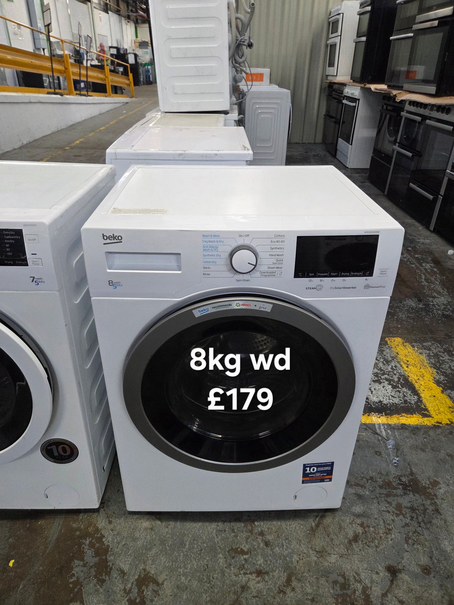 Beko 8kg Washer Dryer 🌟 Free Delivery 🌟 120 Days Warranty 🌟