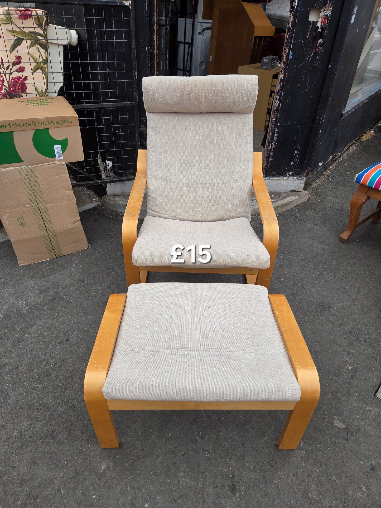Ikea chair and stool 🌟 Free delivery in Leicester 🌟