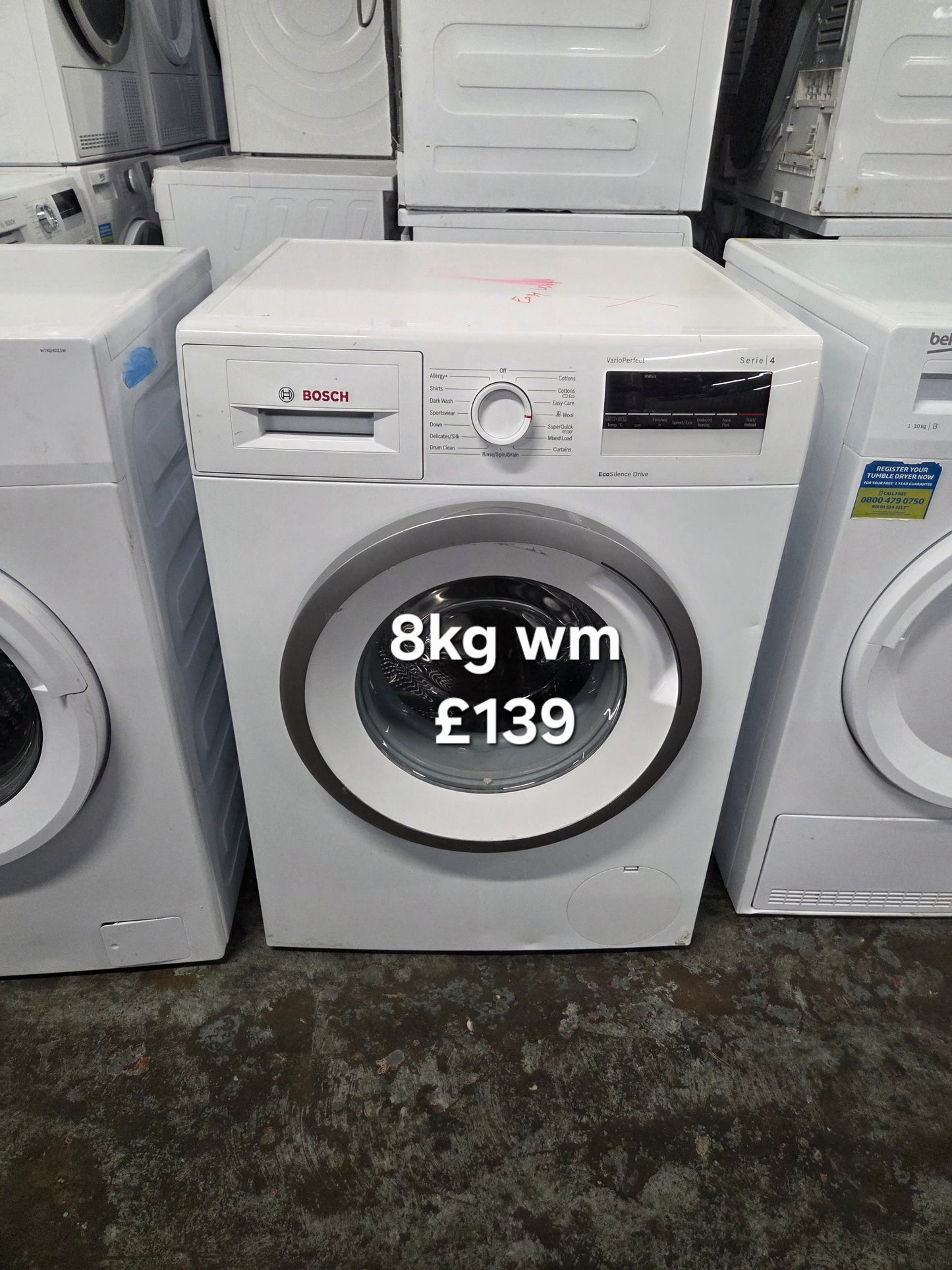 Bosch 8kg washing machine 🌟 Free Delivery 🌟 120 Days Warranty 🌟
