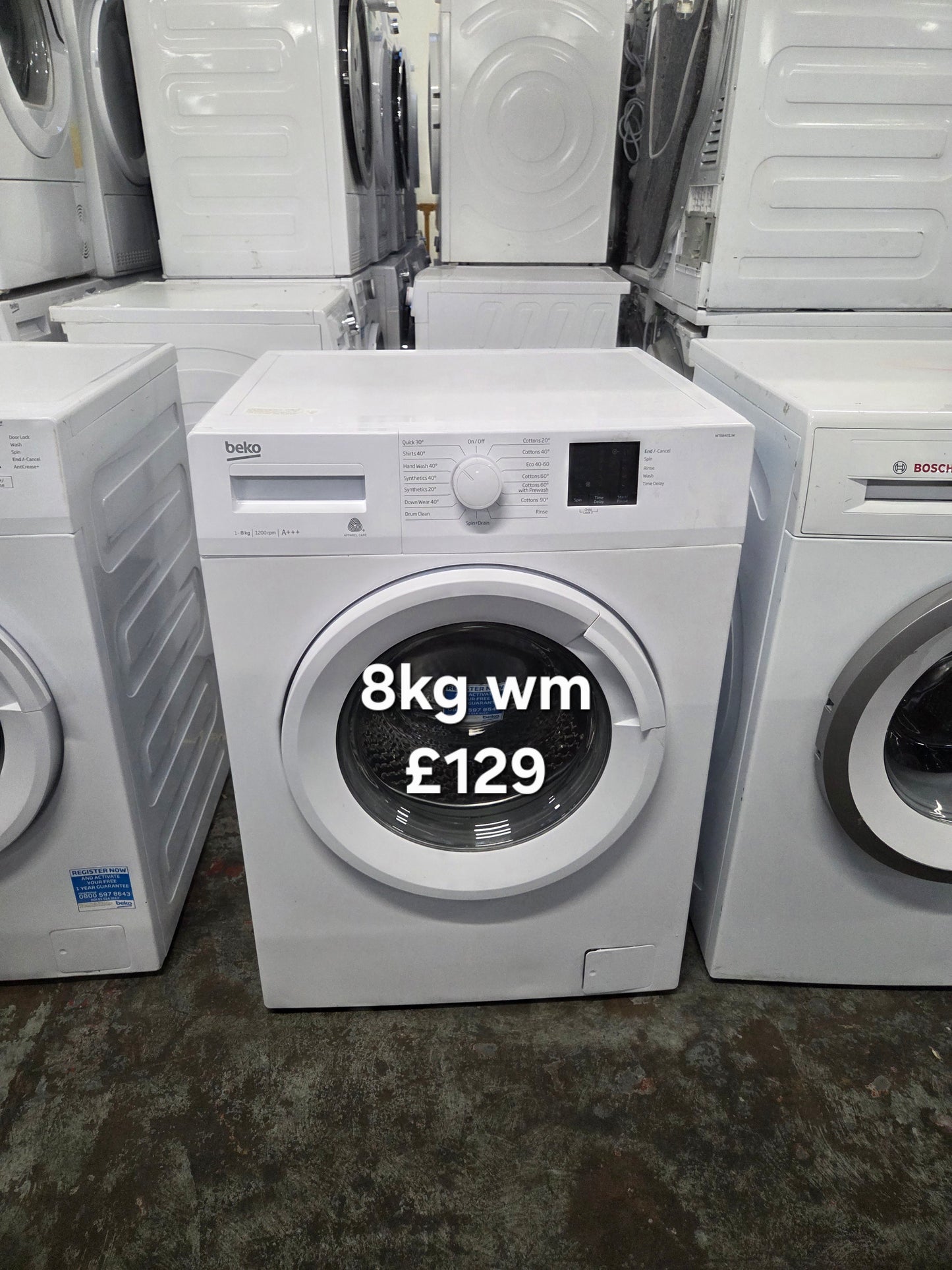Beko 8kg washing machine 🌟 Free Delivery 🌟 120 Days Warranty 🌟