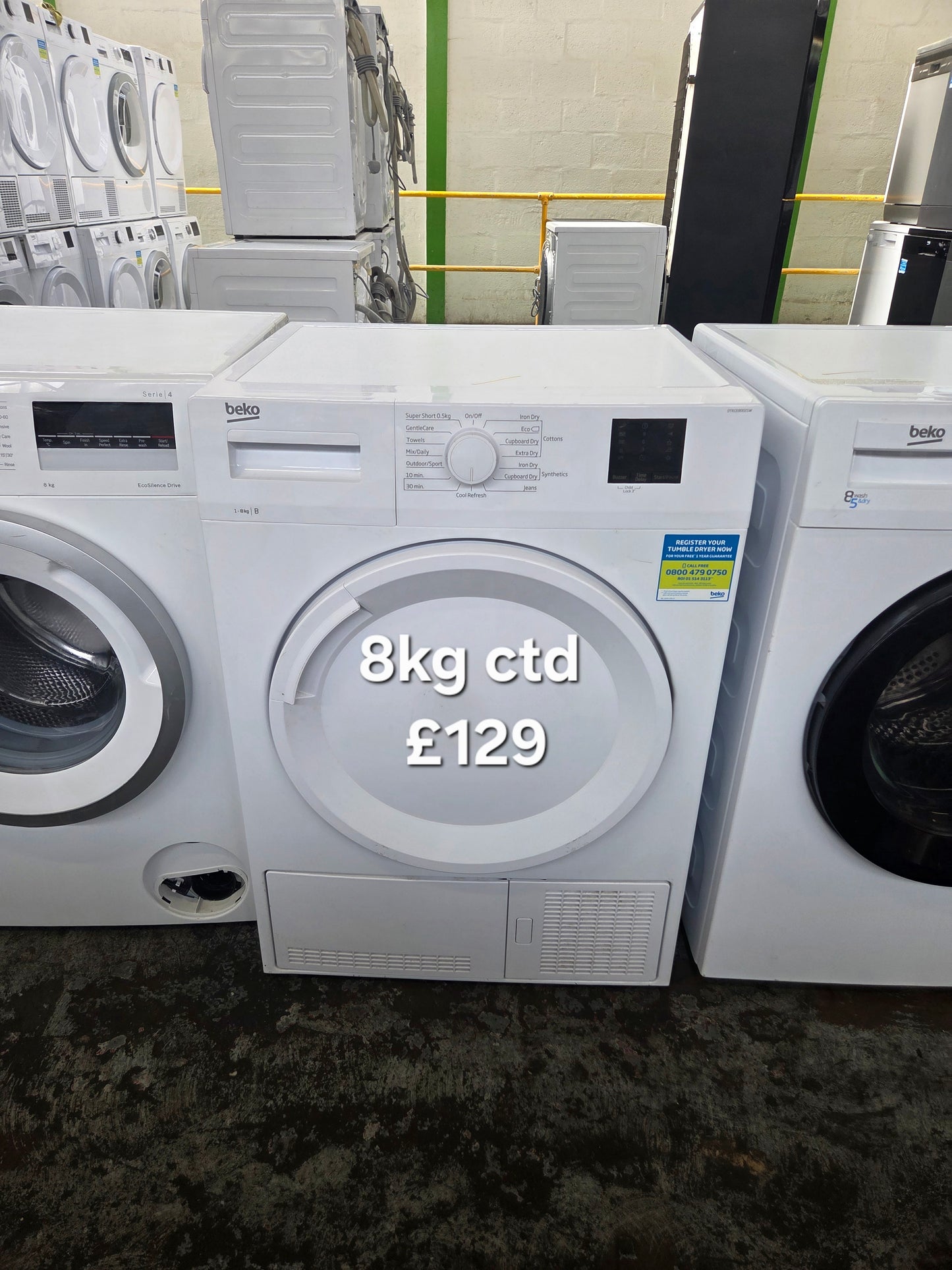 Beko 8kg condenser tumble dryer Refurbished | 120 Day Warranty | Free Delivery