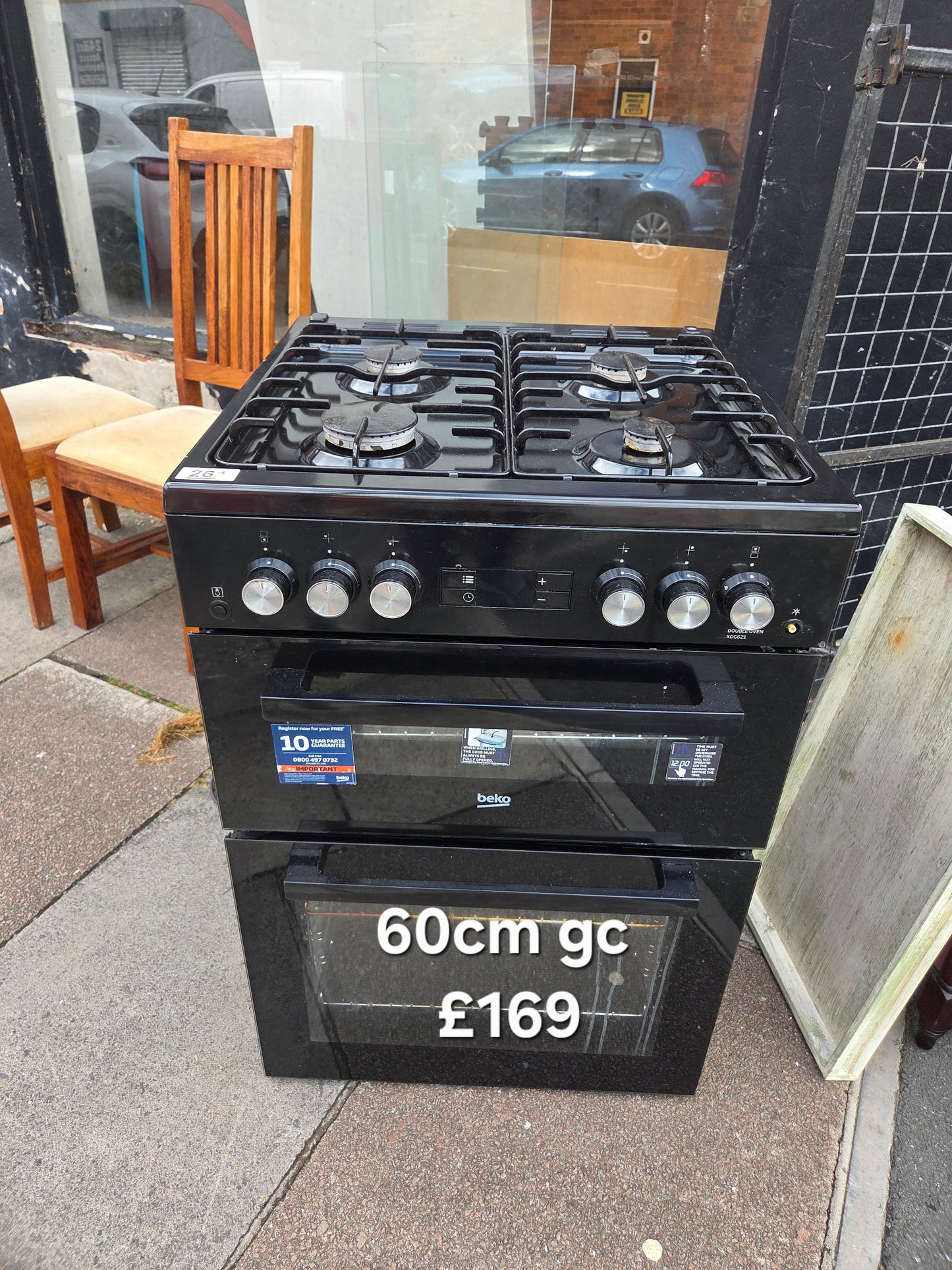 Beko xdg621k gas cooker Refurbished | 120 Day Warranty | Free Delivery