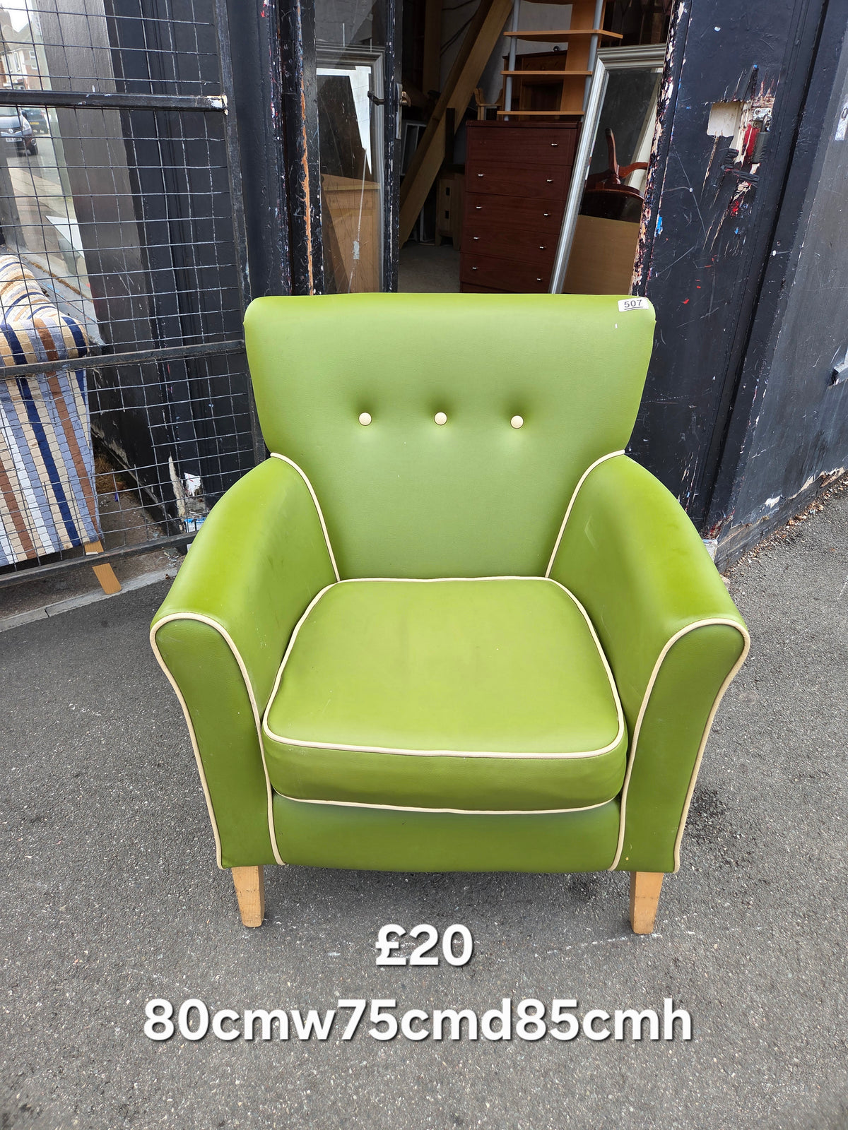 Green armchair Free Delivery in Leicester