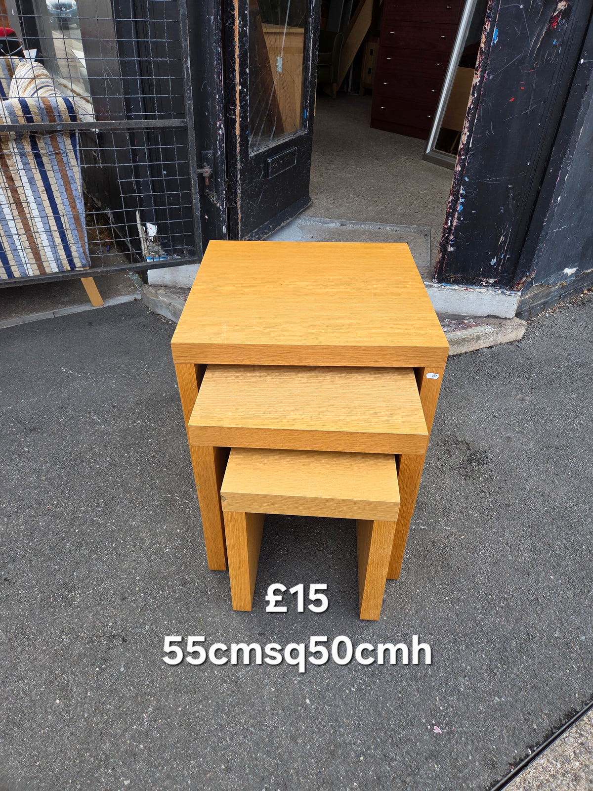 Chunky nest of Tables Free Delivery in Leicester