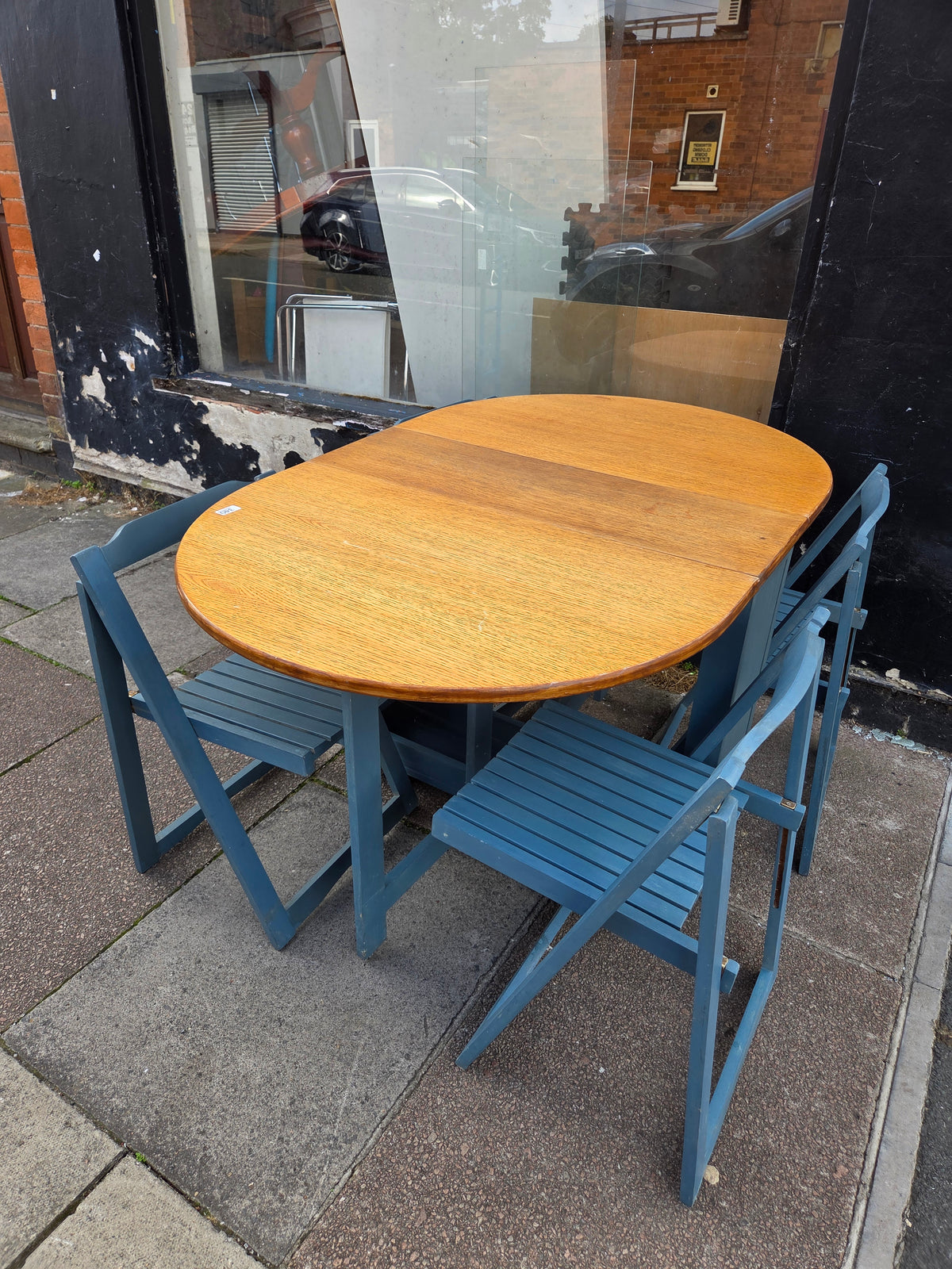 Stowaway dining table and 4 chairs Free Delivery in Leicester