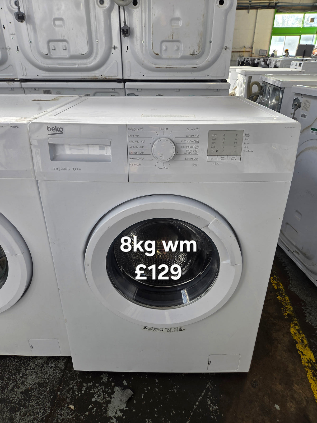 Beko WTG820M1W 8kg washing machine Refurbished | 120 Day Warranty | Free Delivery