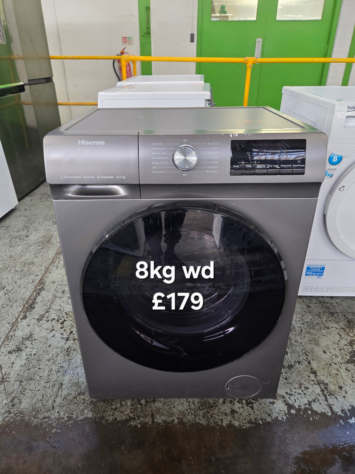 Hisense WDQA8014EVJMT 8kg Washer Dryer Refurbished | 120 Day Warranty | Free Delivery