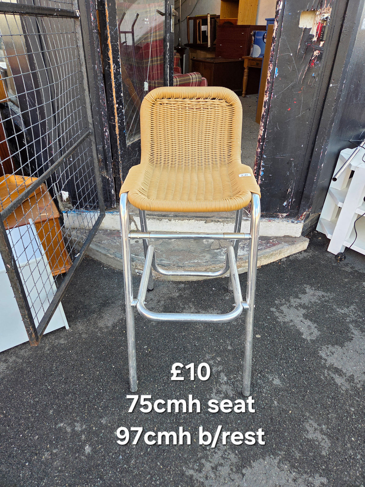 Wicker bar stool Free Delivery in Leicester
