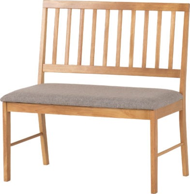 Austin Dining Bench Set (2 Chairs)
Oak Effect/Grey Fabric