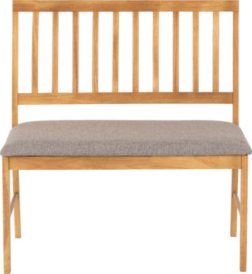 Austin Dining Bench Set (2 Chairs)
Oak Effect/Grey Fabric