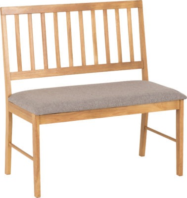 Austin Dining Bench Set (2 Chairs)
Oak Effect/Grey Fabric