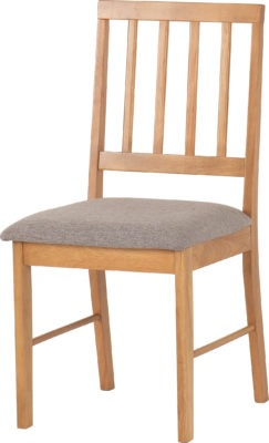 Austin Dining Bench Set (2 Chairs)
Oak Effect/Grey Fabric