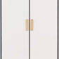 Cleveland 2 Door Wardrobe
White/Grey Metal Effect