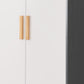 Cleveland 2 Door Wardrobe
White/Grey Metal Effect