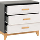 Cleveland 3 Drawer Chest
White/Grey Metal Effect