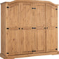 Corona 4 Door Wardrobe
Distressed Waxed Pine