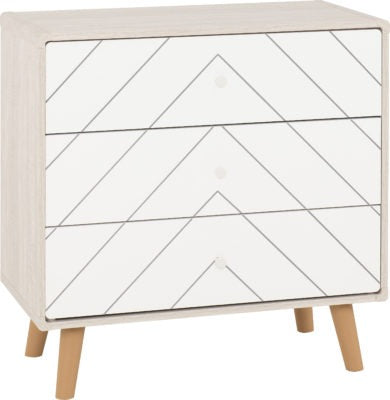 Dixie 3 Drawer Chest
Dusty Grey/White