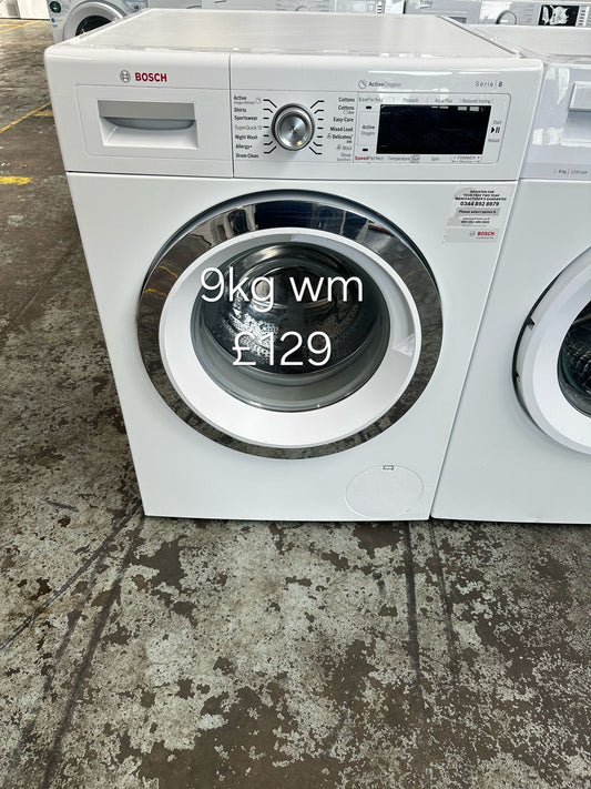 Bosch 9kg washing machine 🌟 Free Delivery 🌟 120 Days Warranty 🌟