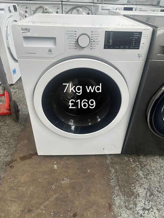 Beko 7kg washer dryer 🌟 Free Delivery 🌟 120 Days Warranty 🌟