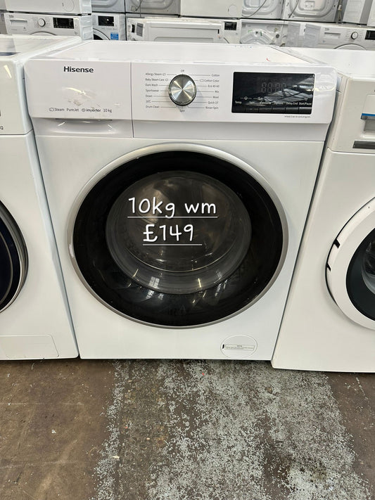 Hisense 10kg washing machine 🌟 Free Delivery 🌟 120 Days Warranty 🌟