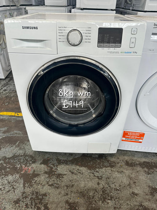 Samsung 8kg washing machine 🌟 Free Delivery 🌟 120 Days Warranty 🌟