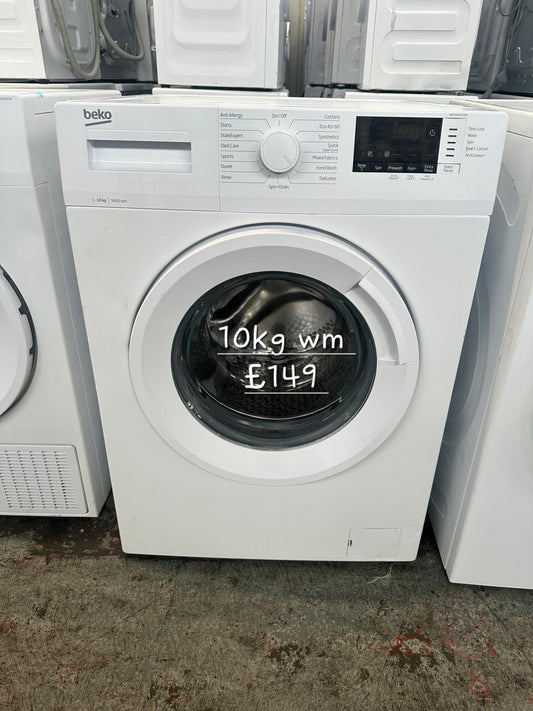 Beko 10kg washing machine 🌟 Free Delivery 🌟 120 Days Warranty 🌟