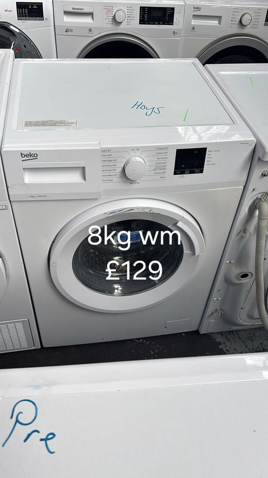 Beko 8kg washing machine 🌟 Free Delivery 🌟 120 Days Warranty 🌟