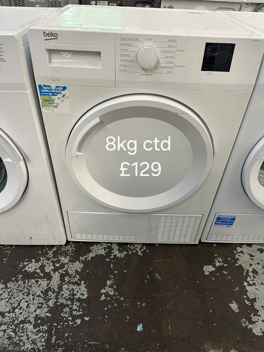 Beko 8kg condenser tumble dryer 🌟 Free Delivery 🌟 120 Days Warranty 🌟