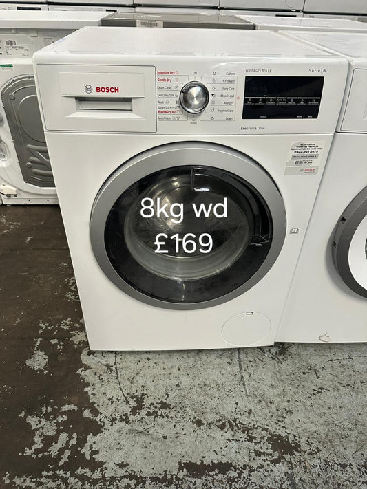 Bosch 8kg washer dryer 🌟 Free Delivery 🌟 120 Days Warranty 🌟