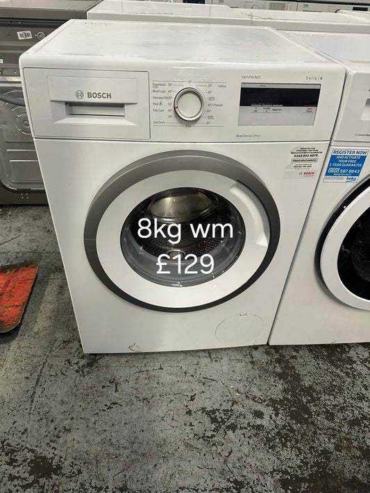 Bosch 8kg washing machine 🌟 Free Delivery 🌟 120 Days Warranty 🌟