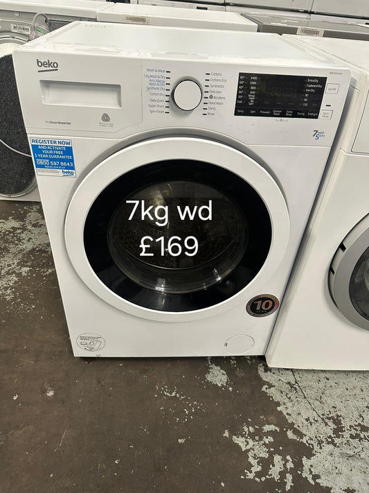 Beko 7kg washer dryer 🌟 Free Delivery 🌟 120 Days Warranty 🌟