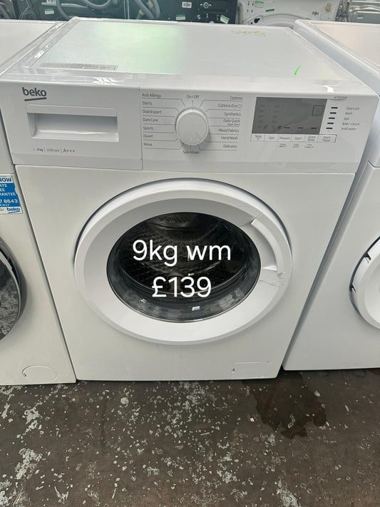 Beko 9kg washing machine 🌟 Free Delivery 🌟 120 Days Warranty 🌟