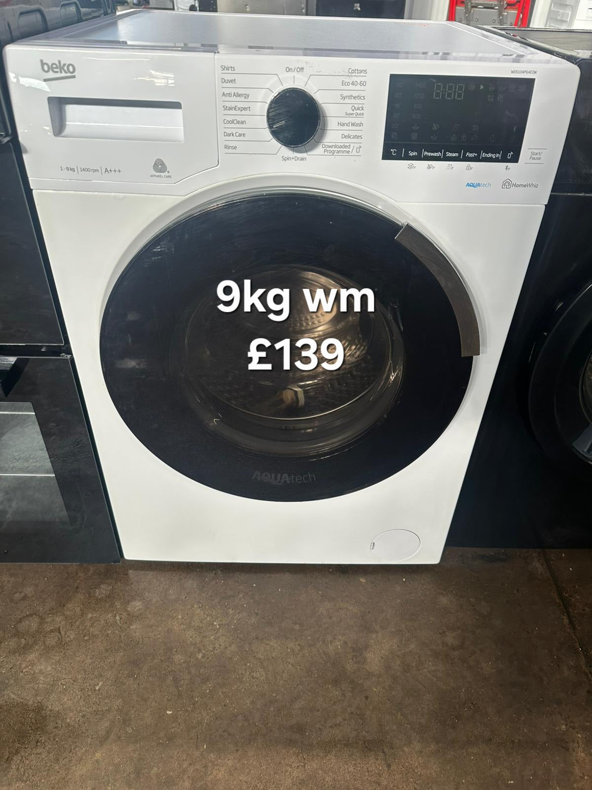 Beko 9kg washing machine 🌟 Free Delivery 🌟 120 Days Warranty 🌟