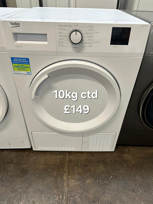 Beko 10kg condenser tumble dryer 🌟 Free Delivery 🌟 120 Days Warranty 🌟