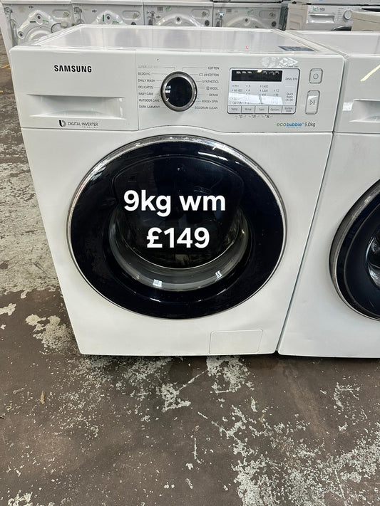 Samsung 9kg washing machine 🌟 Free Delivery 🌟 120 Days Warranty 🌟