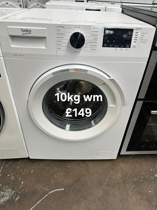 Beko 10kg washing machine 🌟 Free Delivery 🌟 120 Days Warranty 🌟