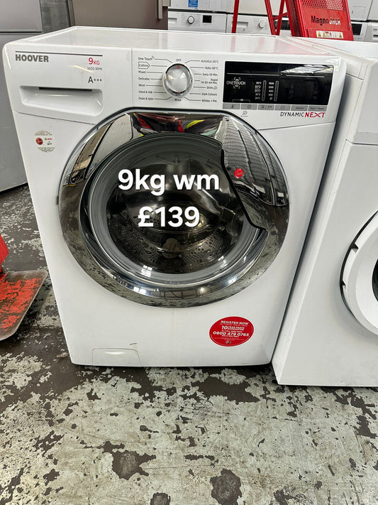 Hoover 9kg washing machine 🌟 Free Delivery 🌟 120 Days Warranty 🌟