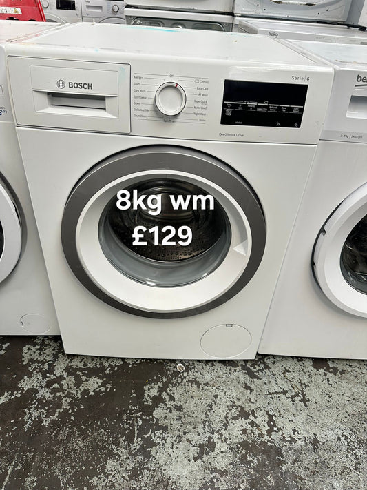Bosch 8kg washing machine 🌟 Free Delivery 🌟 120 Days Warranty 🌟