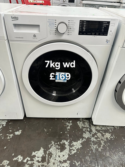 Beko 7kg washer dryer 🌟 Free Delivery 🌟 120 Days Warranty 🌟