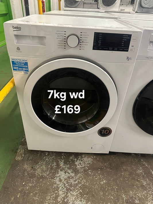 Beko 7kg washer dryer 🌟 Free Delivery 🌟 120 Days Warranty 🌟