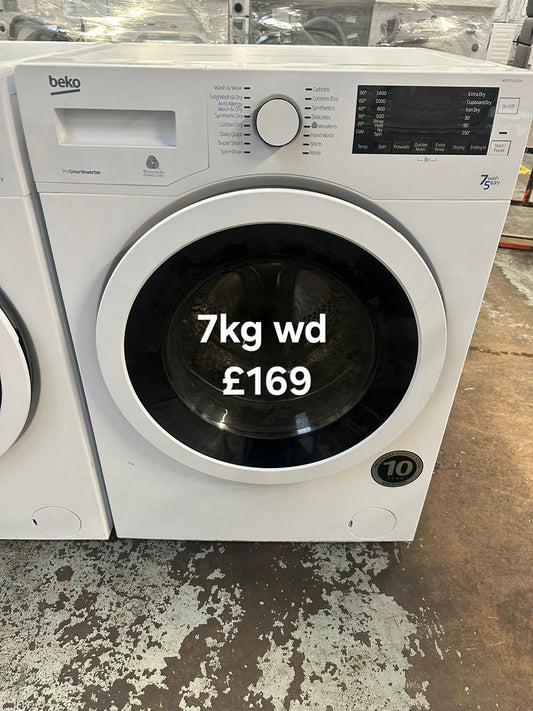 Beko 7kg washer dryer 🌟 Free Delivery 🌟 120 Days Warranty 🌟