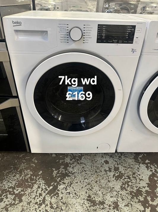 Beko 7kg washer dryer 🌟 Free Delivery 🌟 120 Days Warranty 🌟
