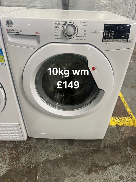 Hoover 10kg washing machine 🌟 Free Delivery 🌟 120 Days Warranty 🌟